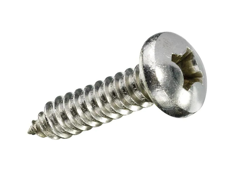 Krafter Blechschrauben Linsenkopf 4.2 x 9.5 mm Edelstahl, 12 Stück