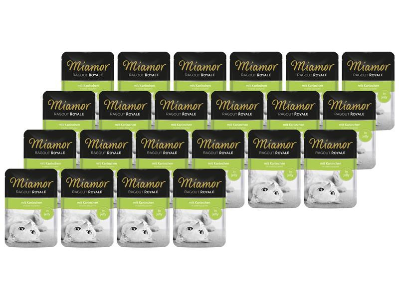 Miamor Nassfutter Ragout Royale Kaninchen in Gelée, 22 x 100 g