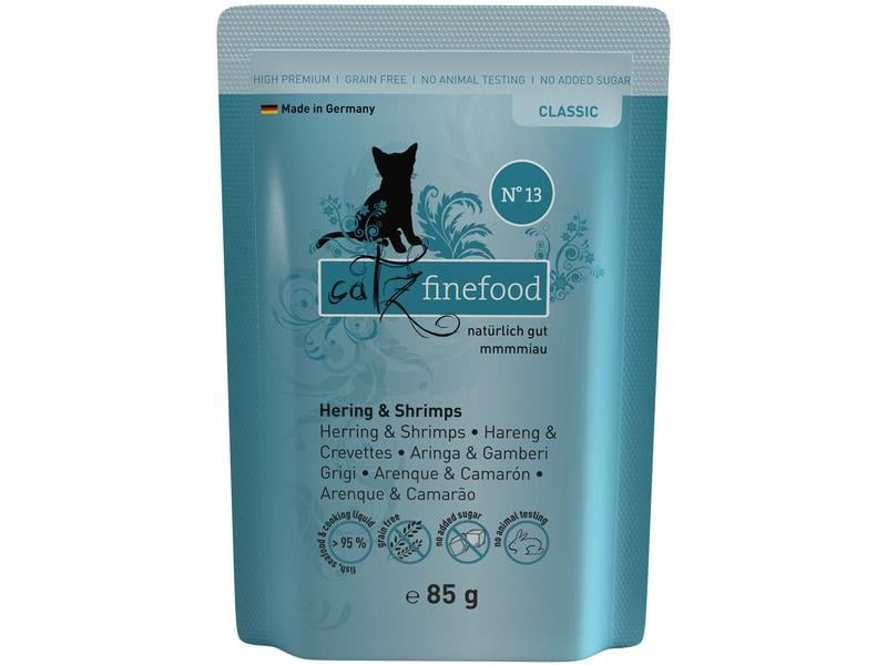 catz finefood Nassfutter No.13 Hering &amp; Schrimps, 85 g