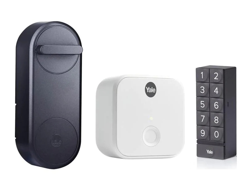Yale Linus Smart Lock, Schwarz EU, inkl. Bridge, Keypad
