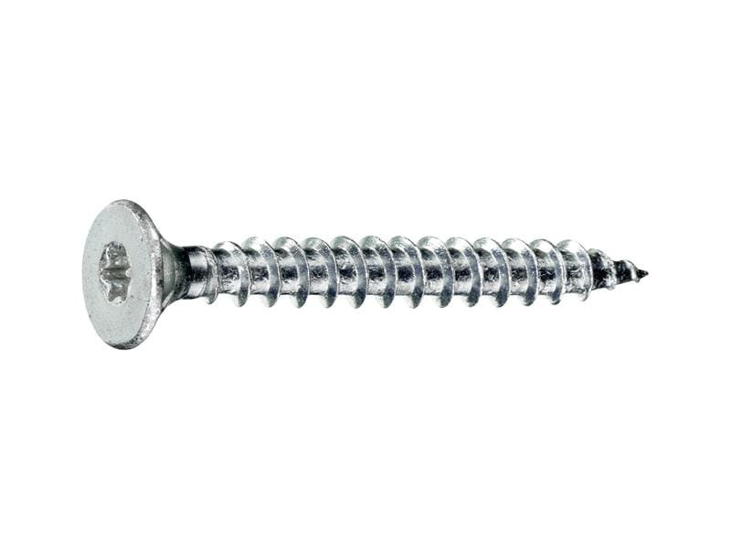 Krafter Spanplattenschrauben Senkkopf 3 x 30 mm Stahl, 20 Stück