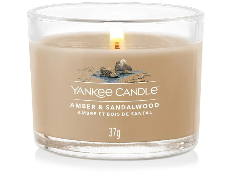 Yankee Candle Duftkerze Amber &amp; Sandalwood 37 g