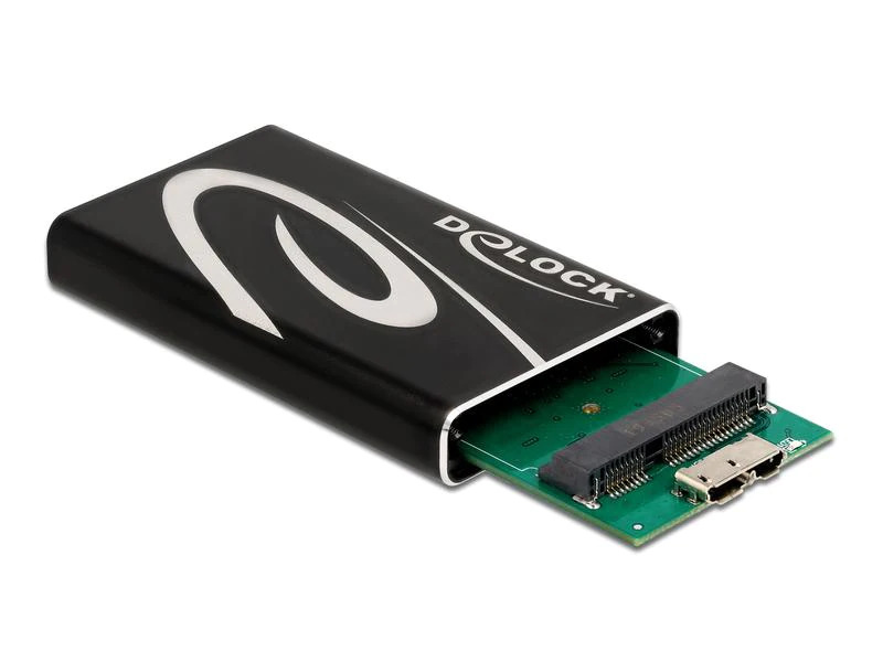 Delock Externes Gehäuse SuperSpeed USB für mSATA