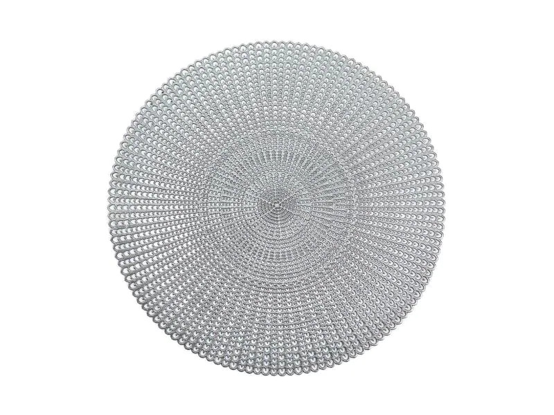 Zeller Present Tischset Cut out Ø 41 cm, Silber