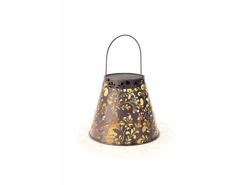STT Laterne Solar Antic Romantic, Ø 26 x 21 cm, Violett
