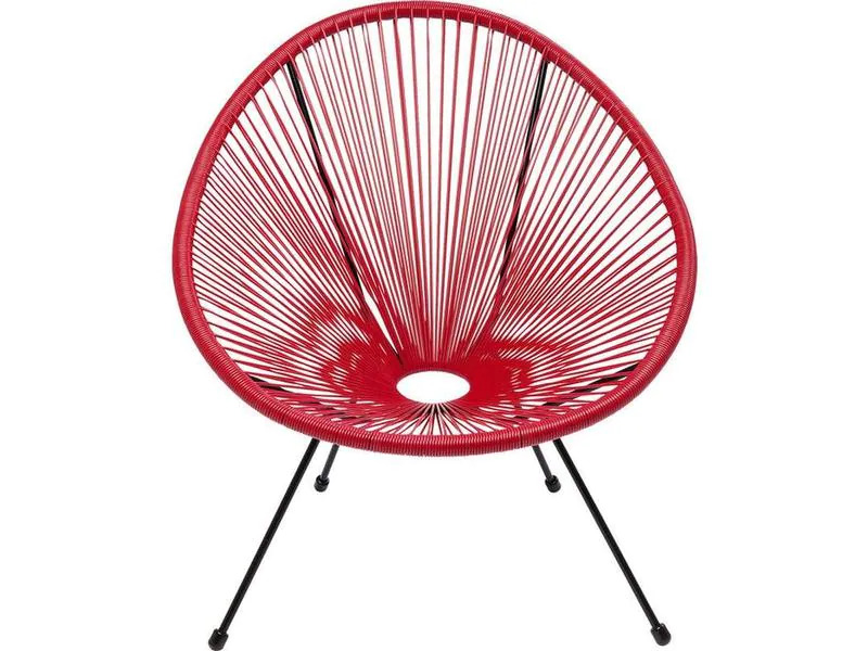 Kare Stuhl Acapulco Rot