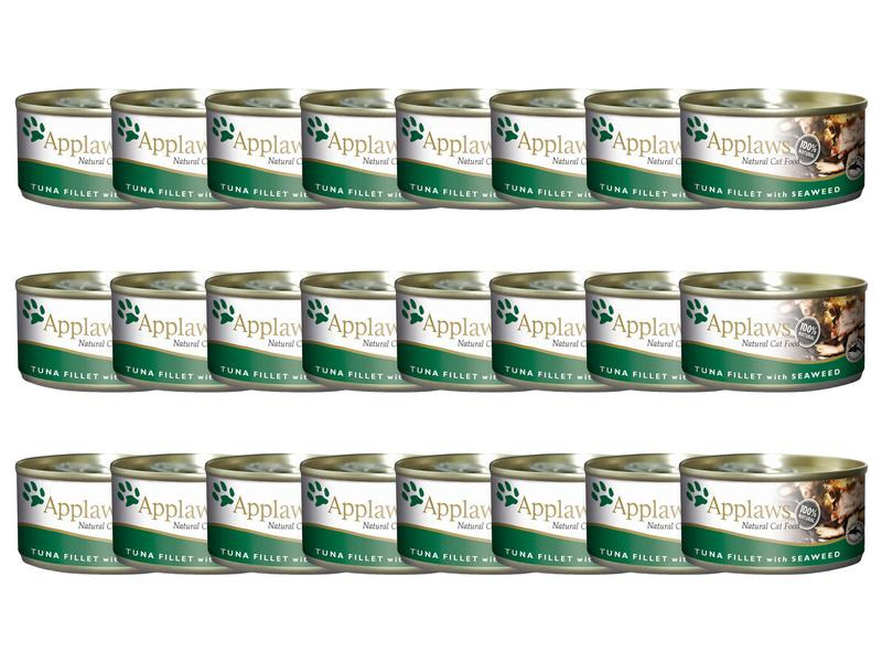 Applaws Nassfutter Dose Thunfischfilet &amp; Algen, 24 x 70 g