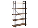 VASAGLE Regal mit 5 Ebenen 105 x 177.5 cm, Braun/Schwarz
