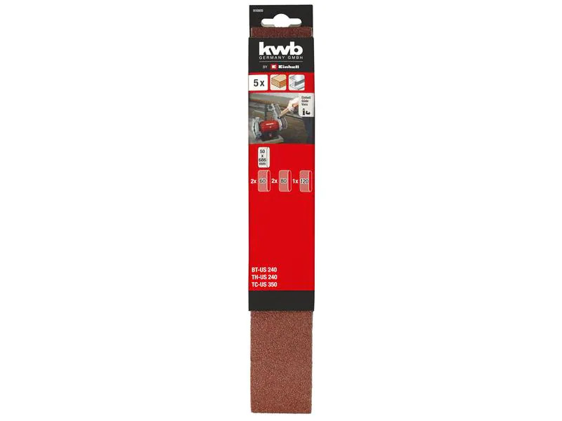 Einhell Schleifband-Set 2x 60K, 2x 80K, 1x 120K zu Bandschleifer