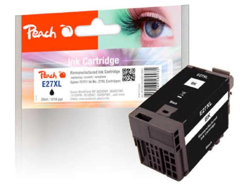 Peach Tinte Epson T2711, No 27XL Black