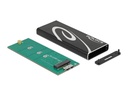Delock Externes Gehäuse SuperSpeed USB 3.2 Gen 2 - SATA SSD M.2