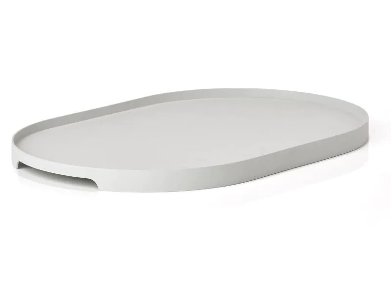 Zone Denmark Servierplatte Singles 35 cm x 23 cm, Hellgrau