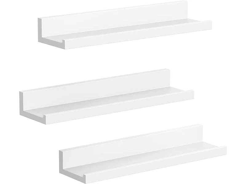 Songmics Wandregal u-förmig , Weiss