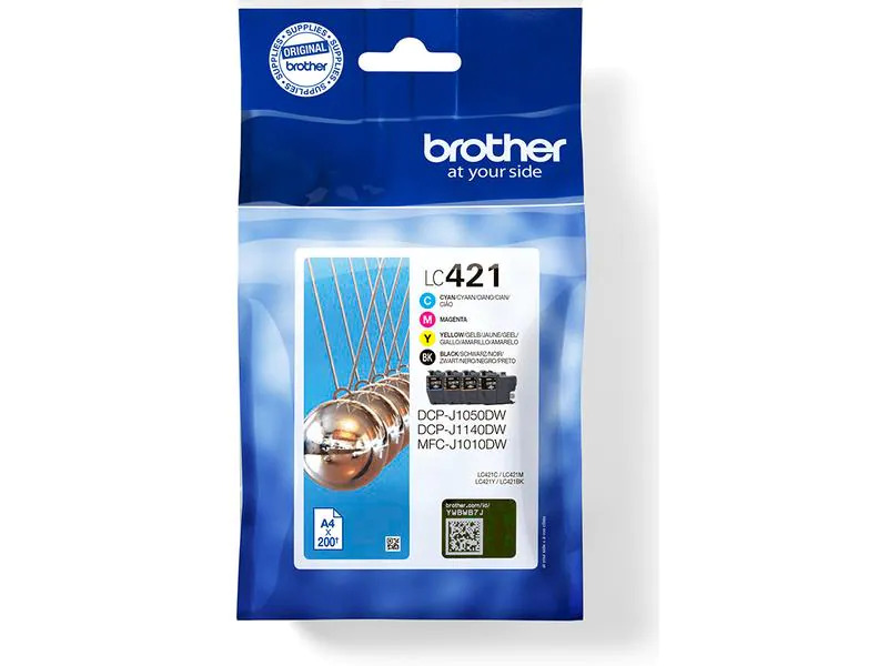 Brother Tinte LC421VAL BK, C, M, Y