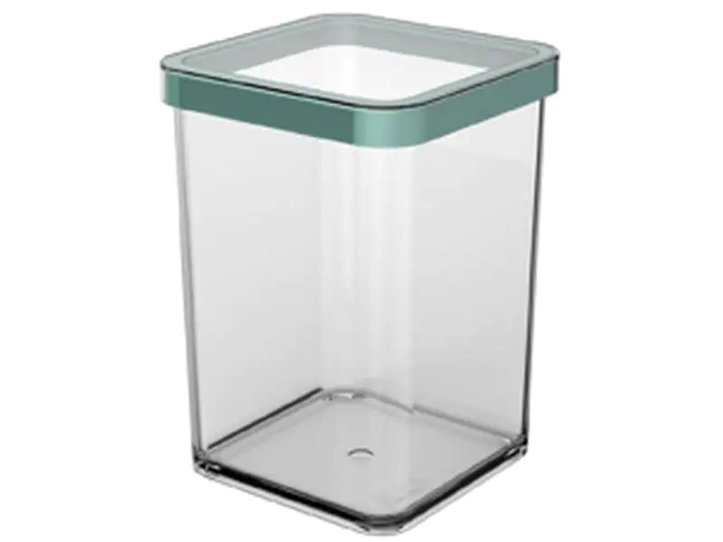Rotho Vorratsbehälter Premium Loft 1 l, Grün/Transparent