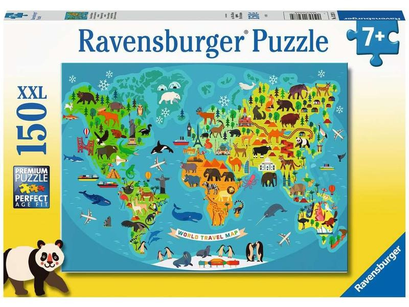 Ravensburger Puzzle Tierische Weltkarte