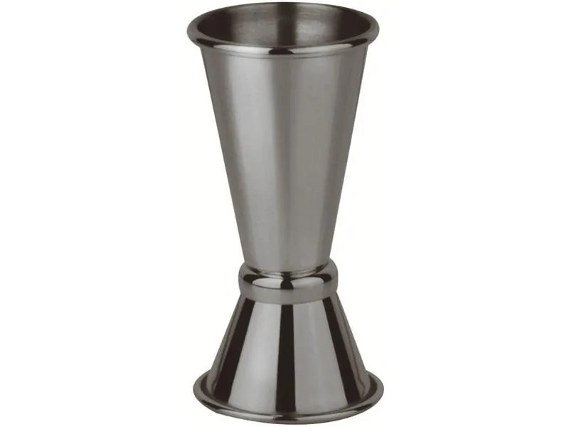 Paderno Cocktail-Doppelmass 40/20 ml, Grau/Schwarz