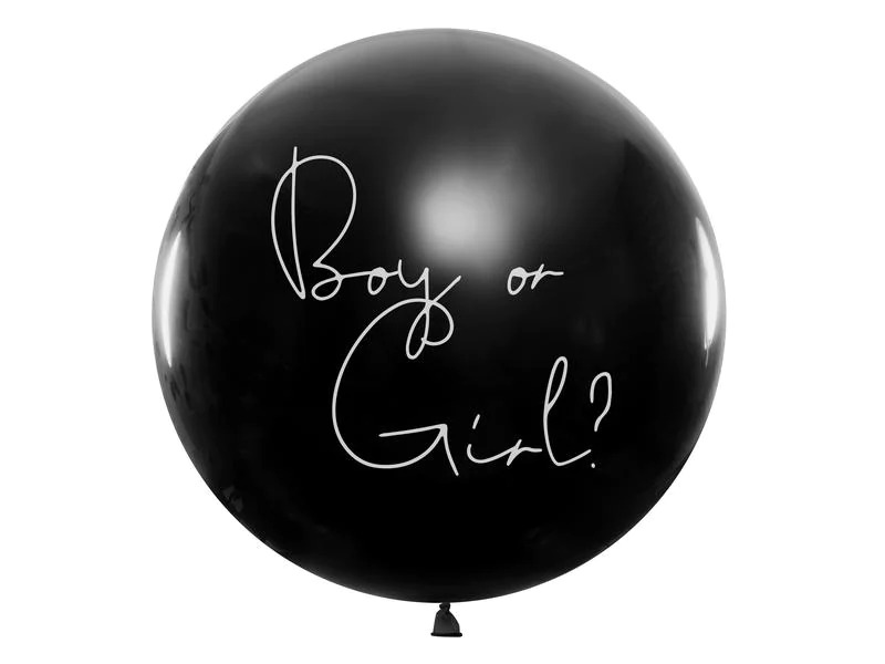 Partydeco Luftballon Boy or Girl – Mädchen rosa gefüllt, Ø 1 m, 1 Stk