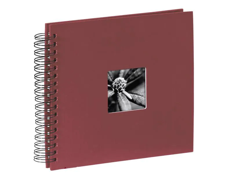 Hama Fotoalbum Fine Art 28 x 24 cm Bordeaux, 50 schwarze Seiten