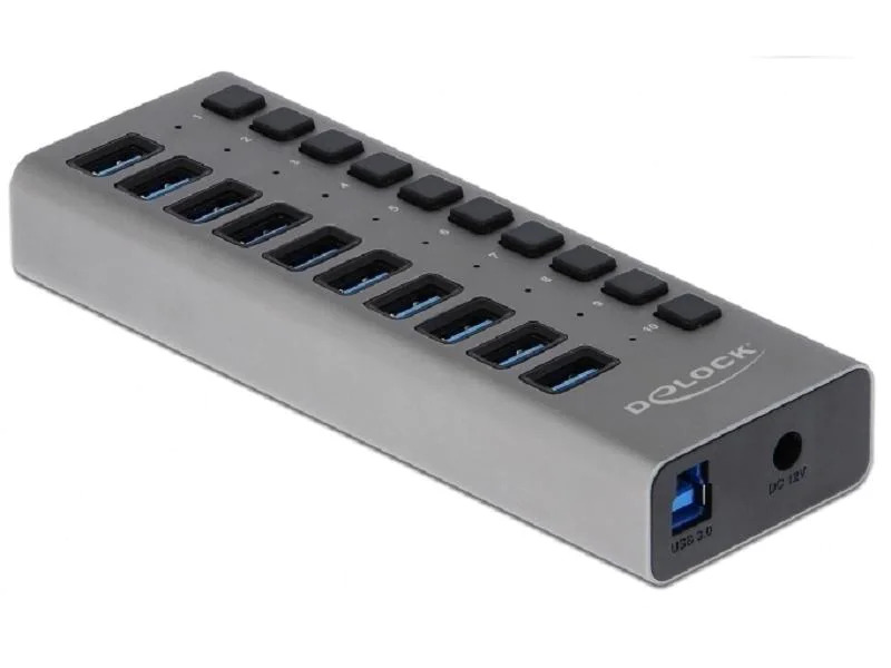 Delock USB-Hub 63670 10x USB-A