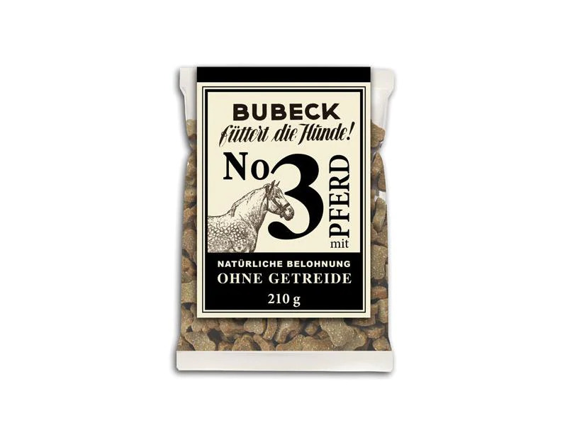 Bubeck Hundekuchen No. 3 mit Pferd, 210 g