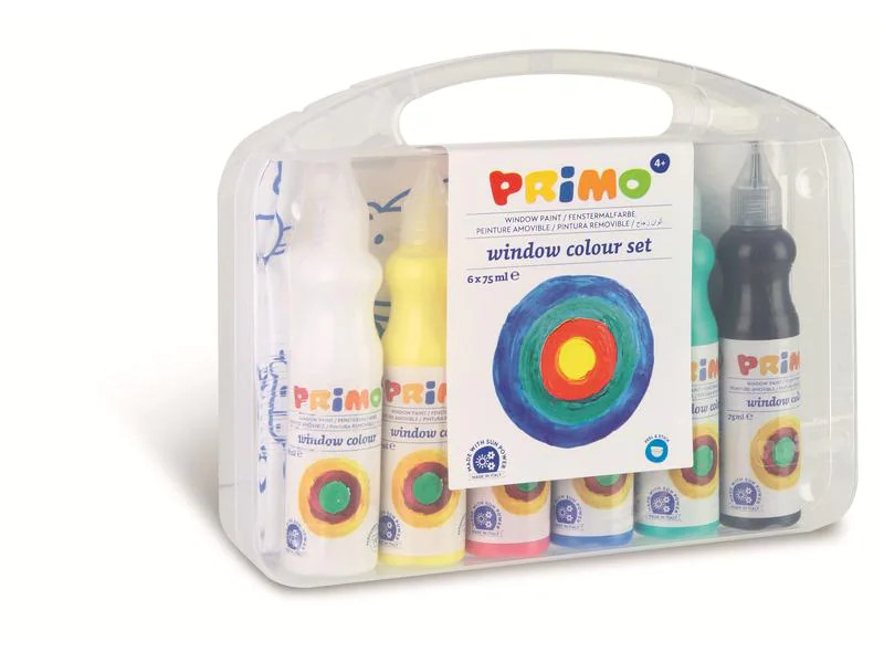 Primo Window Color 6 x 75 ml, Mehrfarbig