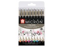 Sakura Fineliner Pigma Micron Bunt, 9-Teilig
