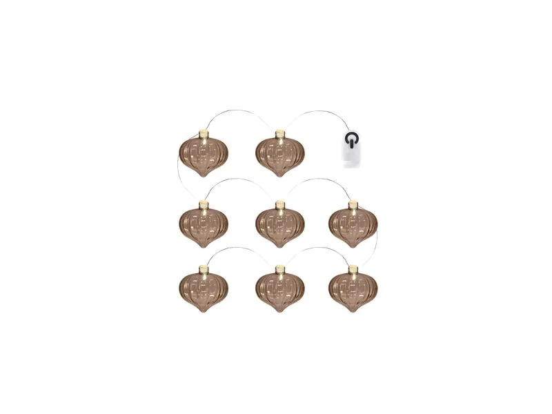 Sirius LED-Lichterkette Millie, 8 LEDs, 1.3 m, Braun