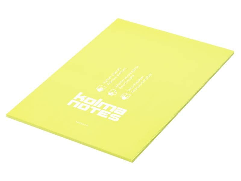 Kolma Notizzettel NOTES A5 Gelb, 50 Blatt