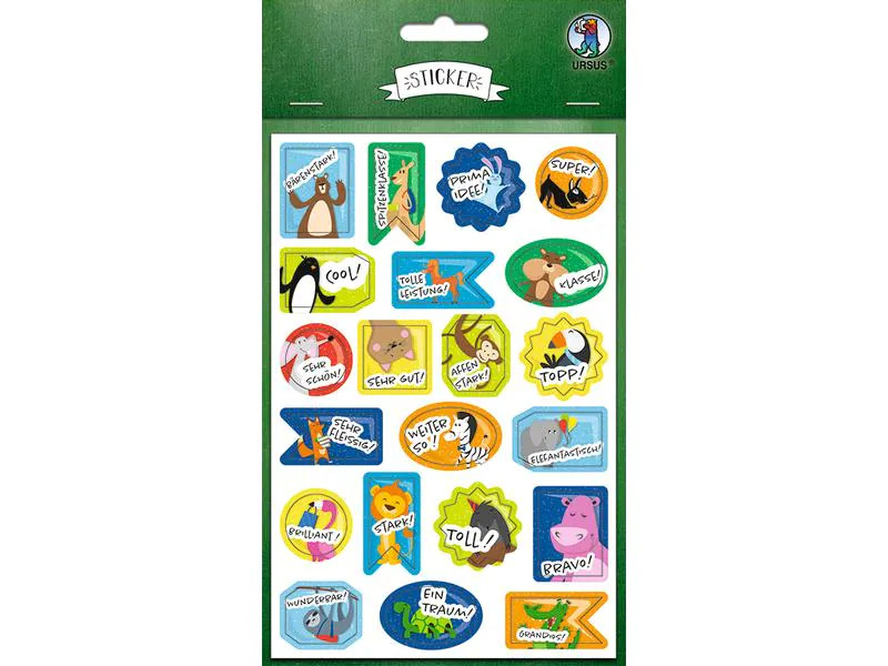 URSUS Motivsticker Belohnung 84 Sticker, Mehrfarbig