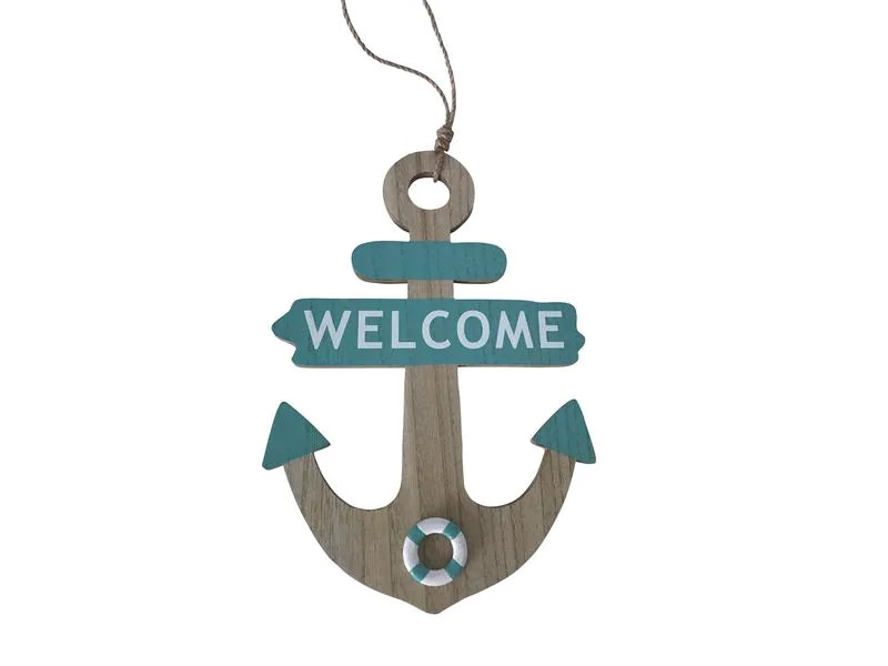 Dameco Wanddekoration Anker Welcome 30 cm