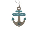 Dameco Wanddekoration Anker Welcome 30 cm