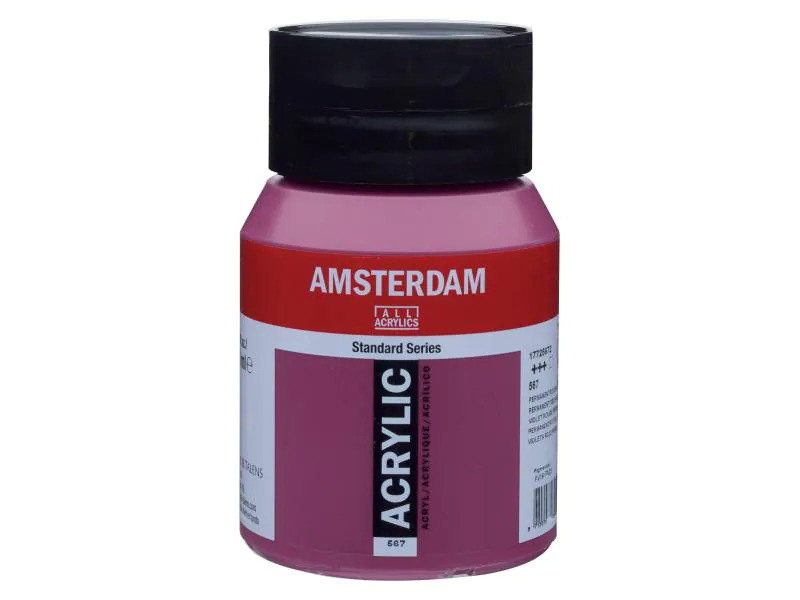 Amsterdam Acrylfarbe Standard 567 Rotviolett deckend, 500 ml