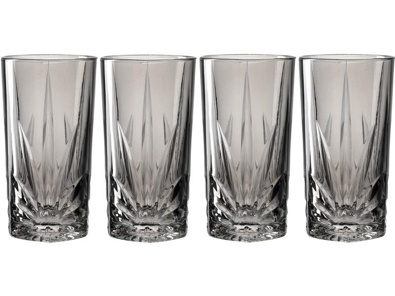 Leonardo Longdrinkglas Capri 530 ml, 4 Stück, Grau
