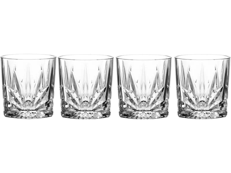 Leonardo Whiskyglas Capri 220 ml, 4 Stück, Transparent