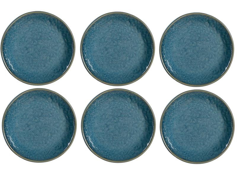Leonardo Frühstücks- &amp; Dessertteller Matera 6 Stück, Blau