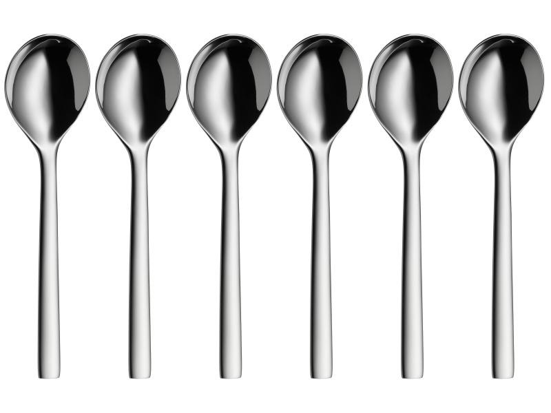 WMF Suppenlöffel Nuova 6 Stück, Silber