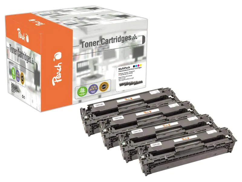 Peach Tonerset HP Nr. 305A (CE41A) BK, C, M, Y