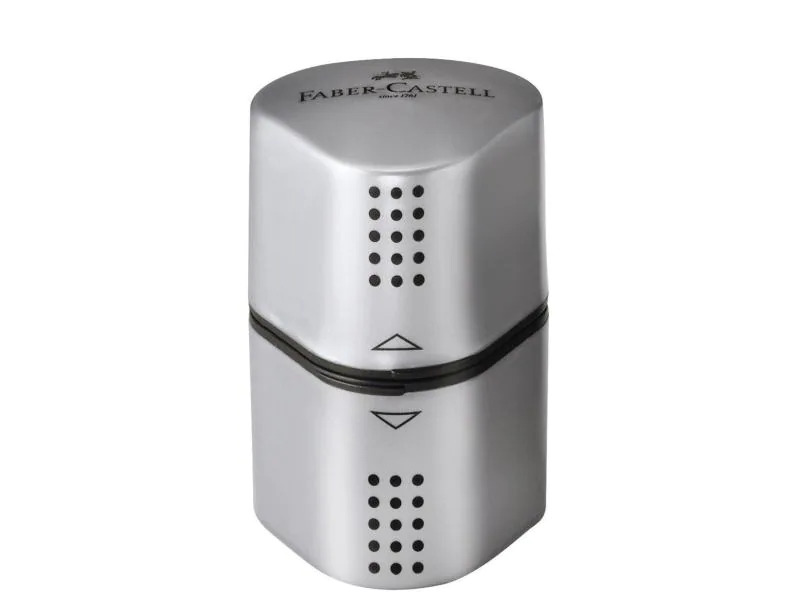 Faber-Castell Spitzer Grip 2001 Dreifach Manuell, Silber