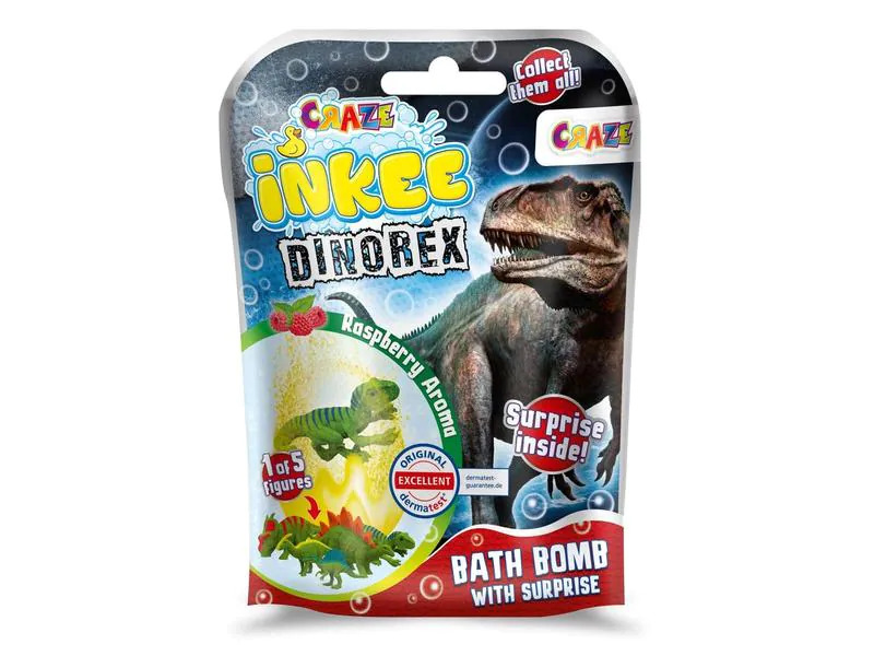 Craze Badekugel Inkee Dinorex Badebombe mit Überraschung 1 Stück
