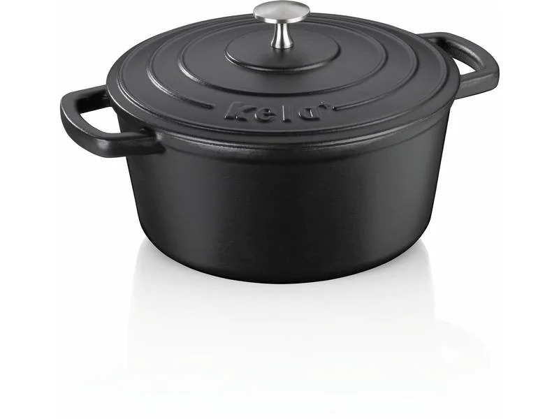 Kela Bräter Calido rund 24 cm, Schwarz