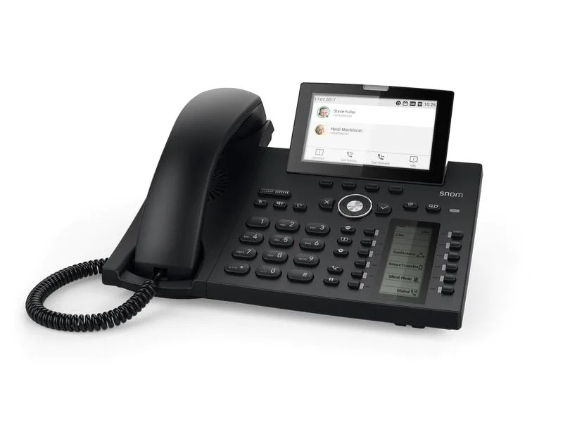 snom Tischtelefon D385N Schwarz