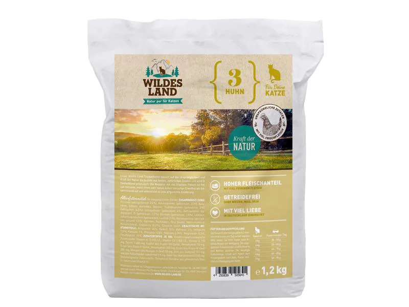 Wildes Land Trockenfutter Adult Huhn m. Gemüse 1.2 kg