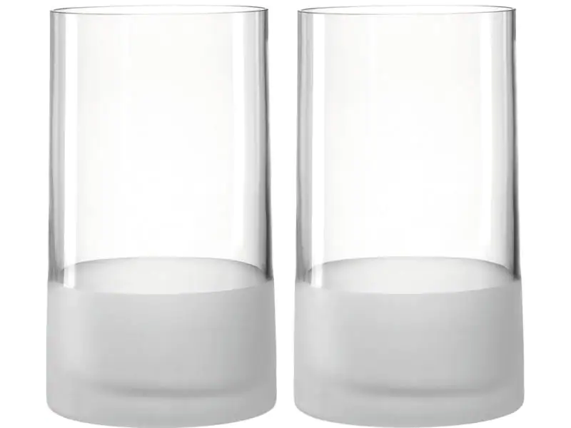 Leonardo Vase Novara 26 cm 2 Stück, Transparent