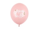 Partydeco Luftballon Mom to be Ø 30 cm, 6 Stück, Pink