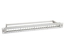 Dätwyler IT Infra Patchpanel KS 24x für 24x RJ45 Keystone 19 Rack grau