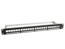 Dätwyler IT Infra Patchpanel KS 24x für 24x RJ45 Keystone 19 Rack schwarz