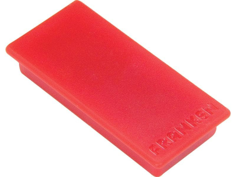 Franken Haftmagnet 23 x 50 mm, 10 Stück, Rot