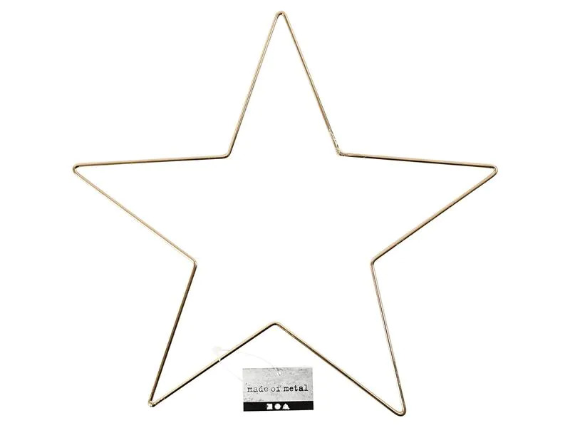 Creativ Company Metallstern Stern Ø 30 cm, Gold