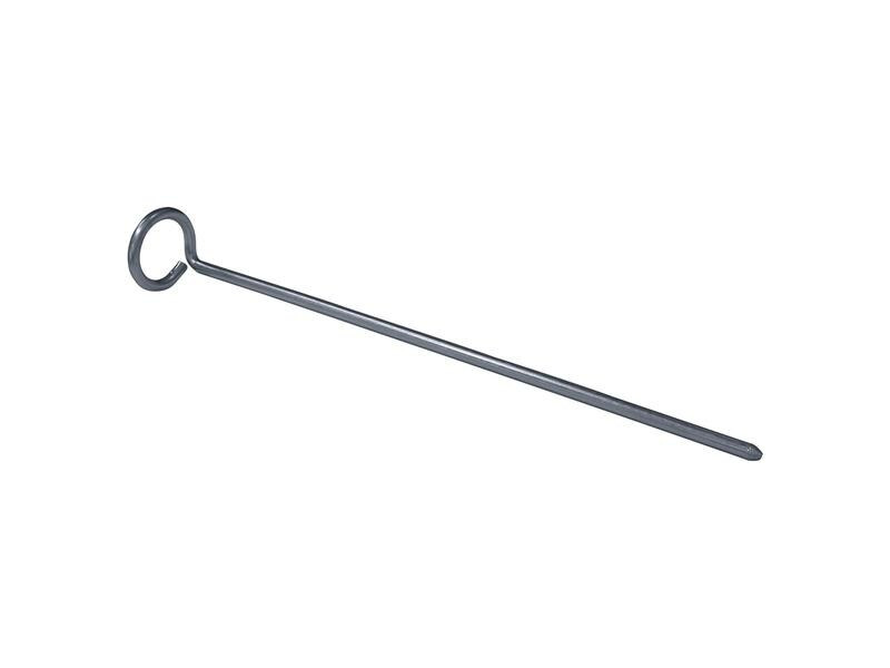 High Peak Stahl-Hering Ringkopf Erdnagel, 200 x 4 mm